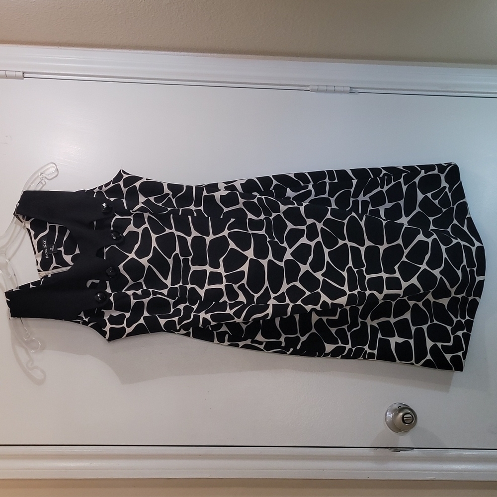 Dana Kay Women's Medium Giraffe Print Midi Sleeveless Dress Size 10